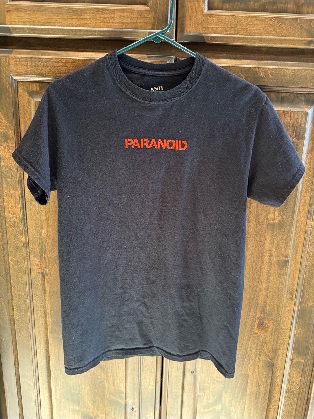 Anti Social Social Club Paranoid Black T-Shirt Tee S $90!